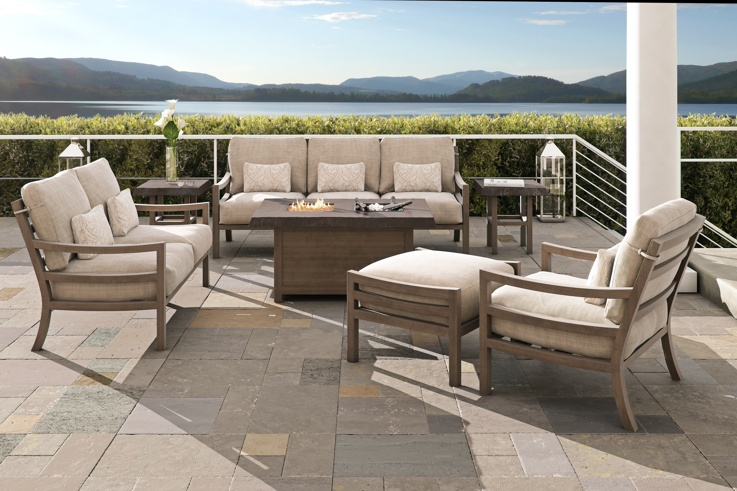 Luxury outdoor lounge